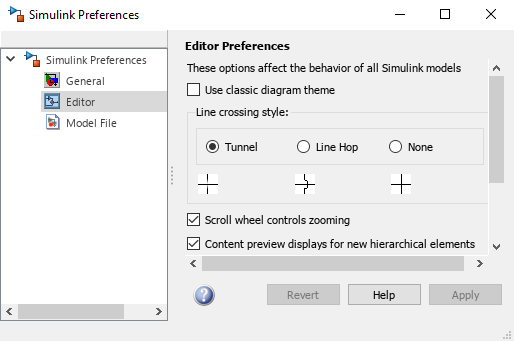 Simulink Preferences