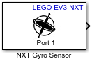 NXT Gyro Sensor block