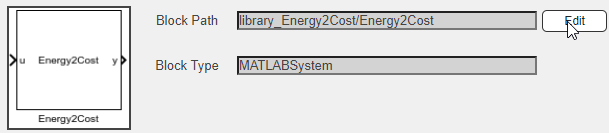 Blockset Designer Edit button for implementation block