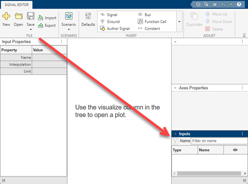 Selected Inputs pane