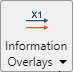 The Information Overlays drop-down button displays an image, text, and button arrow.