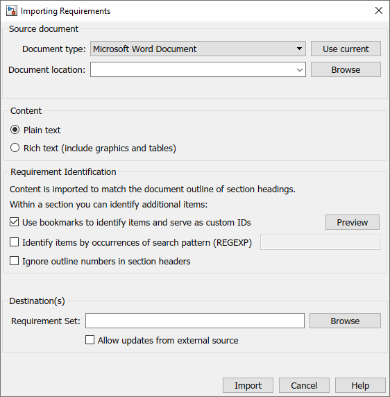 import guidelines