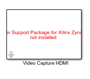 Video Capture HDMI block showing error message