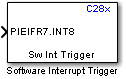 C28x Software Interrupt Trigger block