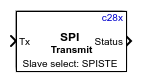 C28x SPI Transmit block