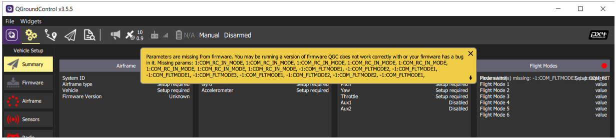 qgc parameters