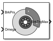 Disc brake block icon without inertia.