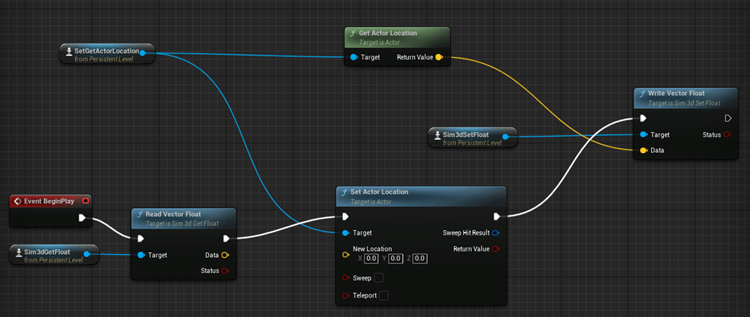 Unreal Editor blueprint connections