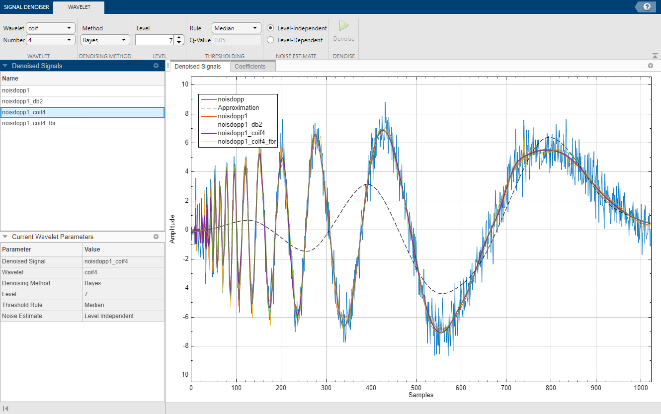 denoise matlab