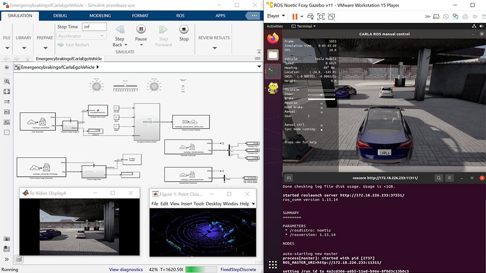 Simulink 및 CARLA ROS Bridge를 사용하여 CARLA 시뮬레이터에서 자차량 제어하기