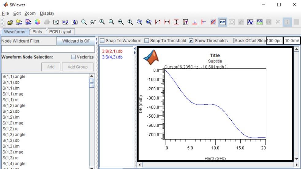 Signal Integrity Viewer 앱