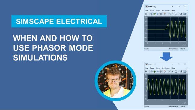 This video compares a full electromagnetic transient (EMT) simulation of an AC power system to a phasor simulation. The requirements for a successful phasor mode simulation are shown, as well as how to switch the solver to phasor.